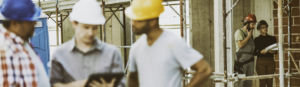 group of people at a construction site