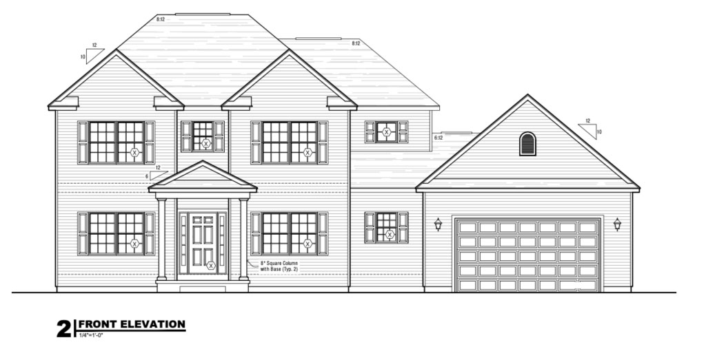 House technical drawing